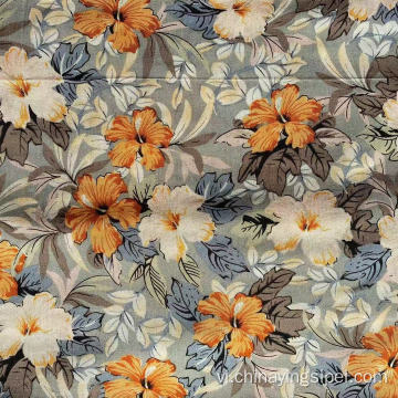 45s mềm Challis Fabric Plain Floral in Tecido Viscose